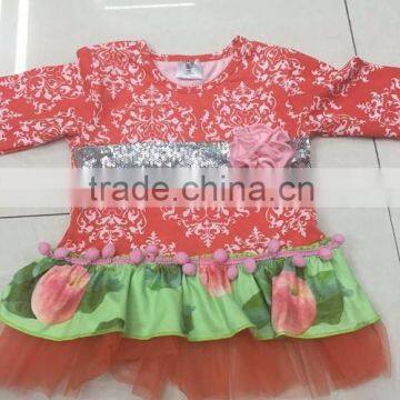 2016 New Popular Mustard Pie Remake Girls Boutique Wholesale Children's Boutique Clothing