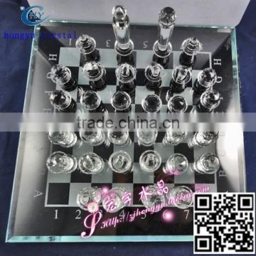 hot fashion k9 crystal glass chess set