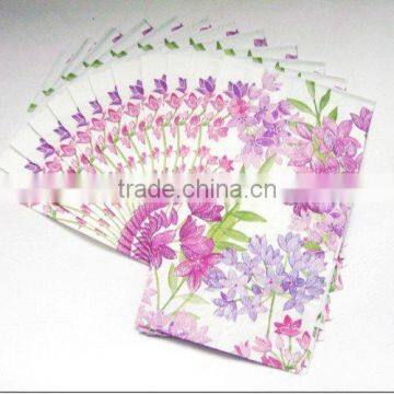 Colorful Flower Custom Printed Cocktail Napkins photo-2