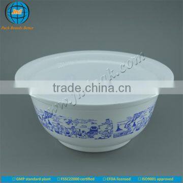 Plastic custom containers for yogurt and ice cream with offset printing available with FSSC22000 certified