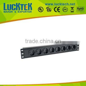 8way PDU sockets,Europe socket PDU,Rack Mount Power