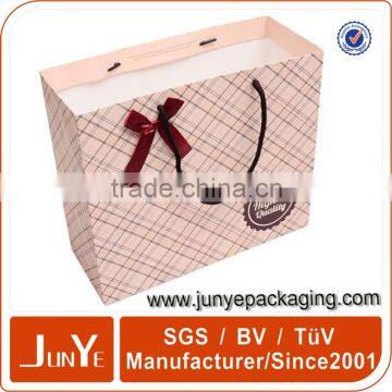 beautiful design small paper gift bags with bow