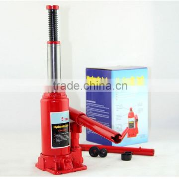 5 Ton car lifting hydraulic bottle jack with safety valve