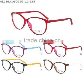 Designer eye glasses, eyeglass frame with big front