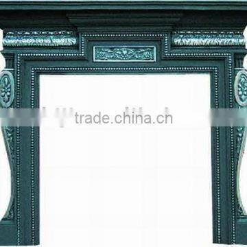 cast iron fireplace frame