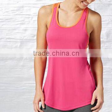 Custom 2016 New Pink Sexy Running Vest for Women