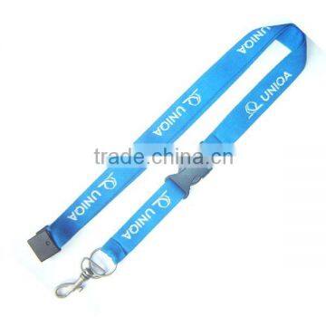 Single face jacquard logo lanyard