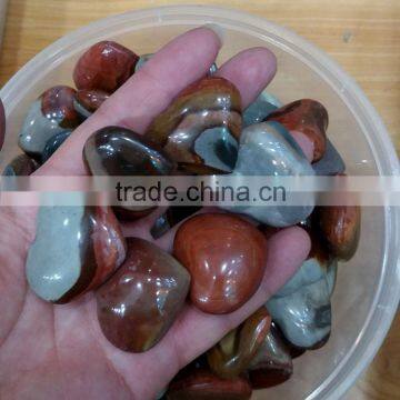 Lovely Small Quartz Polished Ocean Jasper Crystal Hearts Pendants photo-4