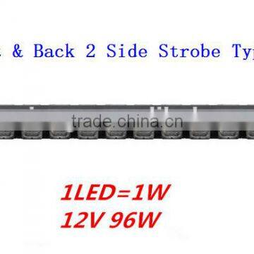 2WAY,Dual Row Traffic Advisor Strobe Light bar, LED Directional Warning Strobe Light Bar(SR-DL-820D-16,96W) Linear LED
