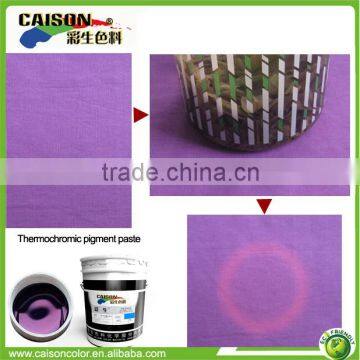 color changing pigment preparation for printing