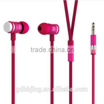 factory metal stereo bass in-ear earphone with MIC in stock