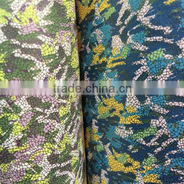 Flower print with imitation cotton popular use for ladies shoes and handbags