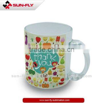 Sublimation Frosted Glass Mug 11oz (SFS-MG18B)