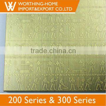 Plastic Exterior Wall Decorative Panel Surface No.8 4k Titanium Stainless Steel 304 Price