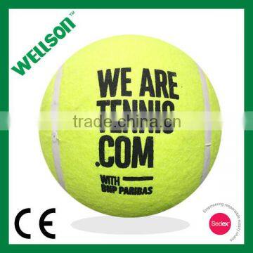 Yellow polyester jumbo tennis ball