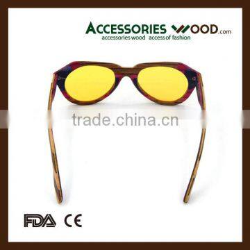 2016 Wood Layered Sunglasses 100% Handmade Wood Sunglasses with Customized Logo for All Ages