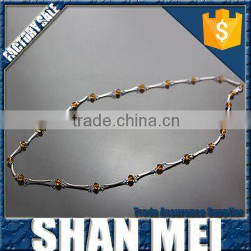 Blue Gemstone Beads Necklace,sterling Silver Chain Necklace photo-5