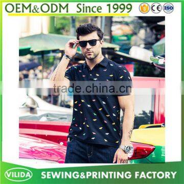 Europe Style Big Size Polo Shirt for Fat Men's Wholesale Full Printing Polo Shirt photo-2