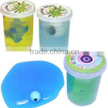 Novel Halloween promotional slime toys with horror eyeball or other