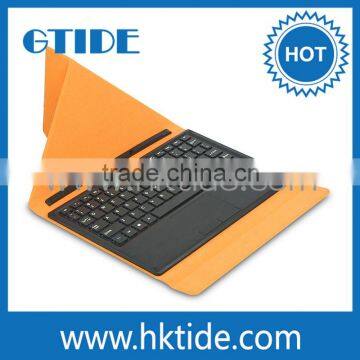 Micro 5 Pogo Pin Keyboard Touchpad With Leather Case For Win 8 Tablet PC photo-4
