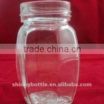 clear glass jar, customized honey packing glass mason jar