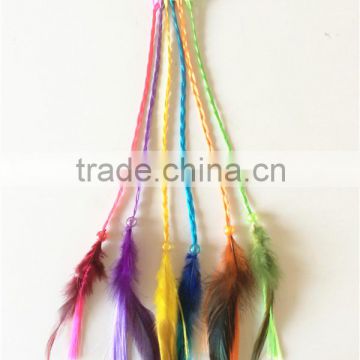 F6175 rainbow color child synthetic hair extensions braids