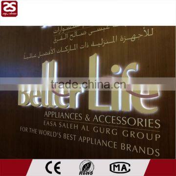 CE Certified Stainless Steel Metal Signage Outdoor Illuminated Sign Letter