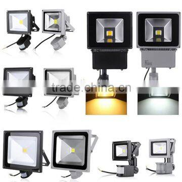 Hot Sale 10W 20W 30W 50W PIR Motion detective Sensor LED Flood light Outdoor LED Floodlight