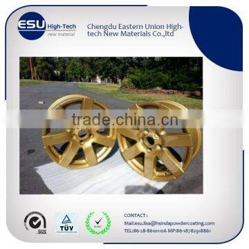 Car Wheels Rims Golden Metallic Powder Coatings Paint