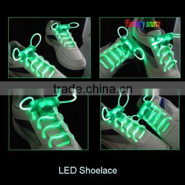 Green colour light up shoelace