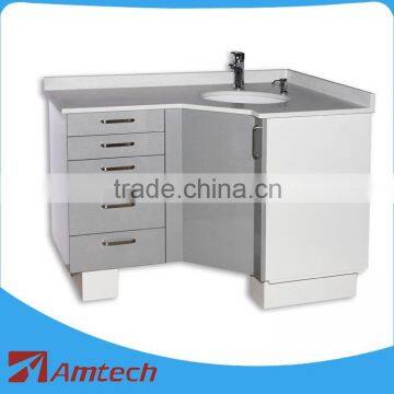 Medical furniture corner cabinet high quality with hand wash basin AM-07-1 dental clinic hospital furniture