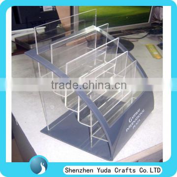 Brand new stairs brochure holder acrylic brochure stand plexiglass brochure display rack