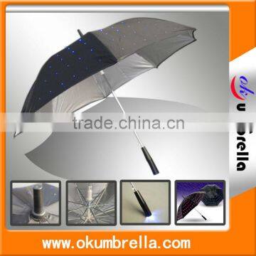 23''*8k new products auto open handle led umbrella light in china