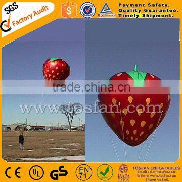 Hot and cheap inflatable helium balloon strawberry F2035