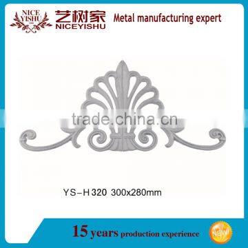 Aluminum metal die casting picket flower for fence gate railing decorative