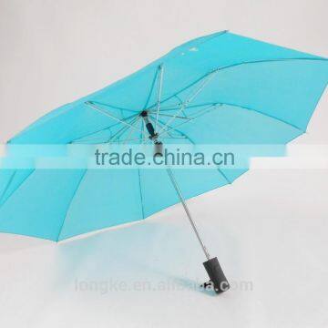 sky-blue folding umbrella 2 fold bright color rain umbrella