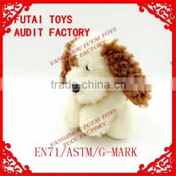 white small plush dog for USA market