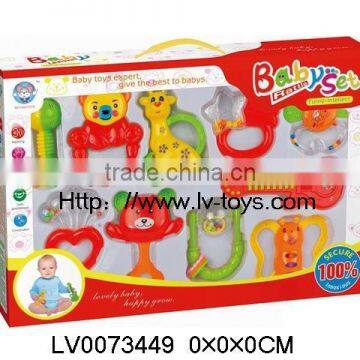 New product education toy 2013 baby handbell rattle ABS plastic new style China manufacturer in age 1-5 with EN71