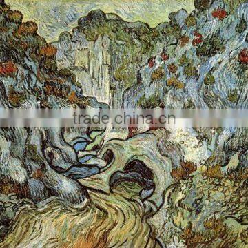 Canvas pictures The ravine of the Peyroulets by Van Gogh