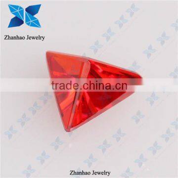 Natural fancy rough uncut rvd synthetic red cz