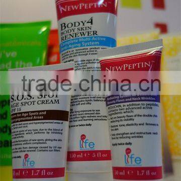 Fashionable young girl D40 150ml, 149mm offset printing cream plastic tube