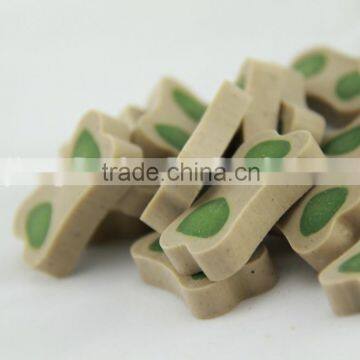 dog food production line dental pieces shaped double-heart