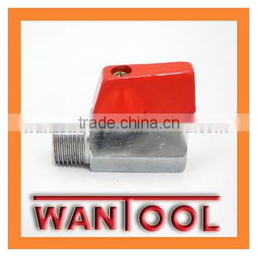 3/8 Stainless Steel Mini Ball Valve Fm,ball valves WITH RED HANDLE