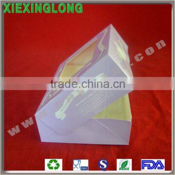 printing food folding paper boxes with clear plastic window can custom design