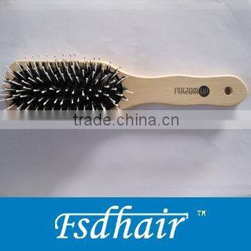 wooden hairbrush