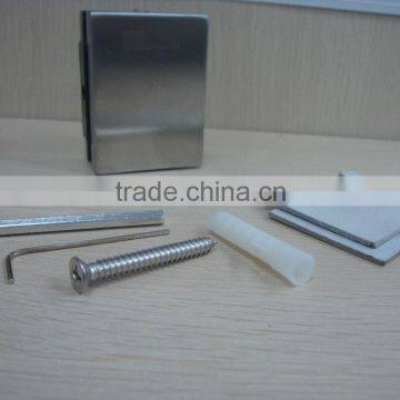Stainless Steel Bathroom Glass Door Patch Fitting With Spare Parts