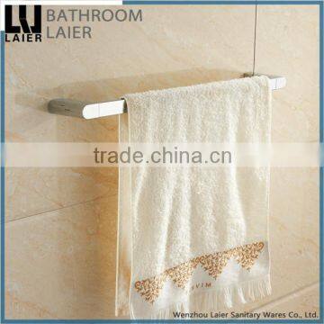 Promotional Factory Supplier Zinc Alloy Chrome Finishing Bathroom Sanitary Items Wall Mounted Single Towel Bar