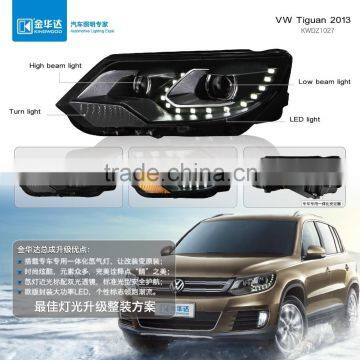 Headlight within high beam light turn light led light for Vw Tiguan 2013