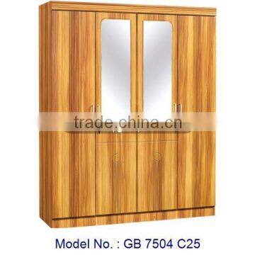 Bedroom Home Furniture 4 Doors Wardrobe With Mirror Designs, simple wardrobe designs, modern design bedroom furniture wardrobe