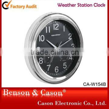 Cason Plastic Wall Weather Station Clock for Living Room photo-2